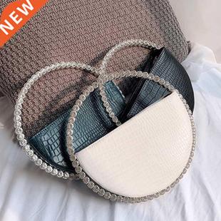 Rhineone Circular Handle Evening Bag Women 2021 Elegant De