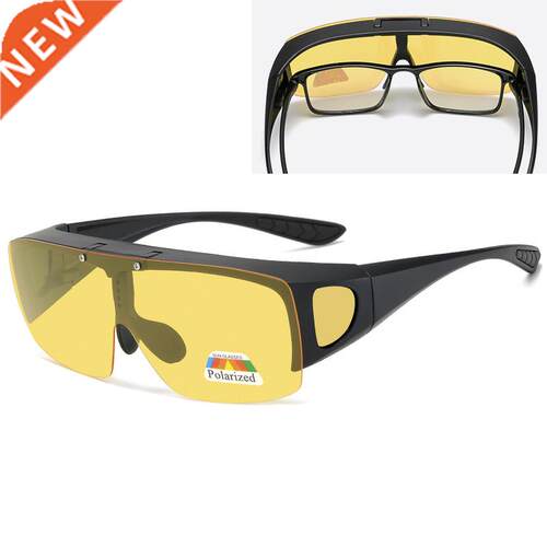 Myopia Cover Sunglasses Discoloration And Polarized Sunglass