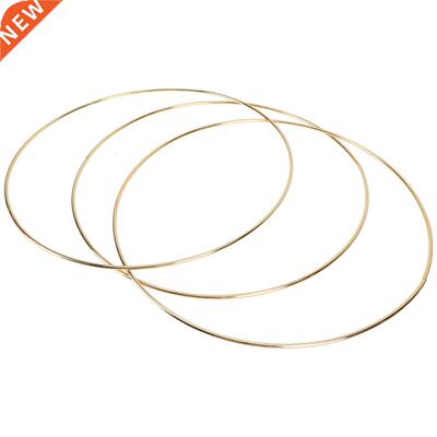 3 Pcs Round Flower Wreath Hoops Garland Frame Wreath Loop