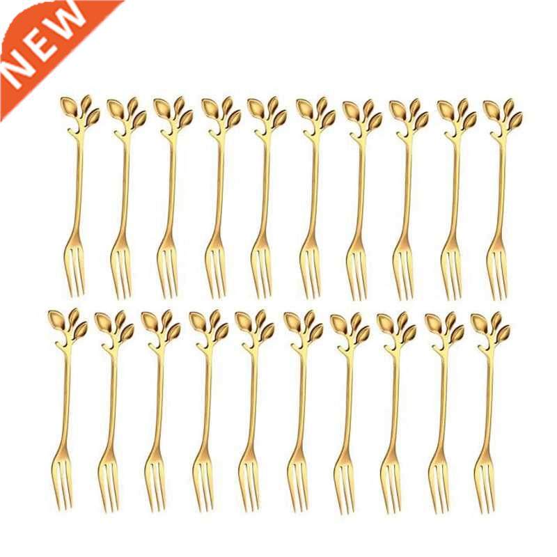 20Pcs Stainless Steel Flatware Fruit Fork Dinnerware