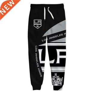 Los Angeles men's Casual Pants Black Gray Sttchng Geometr