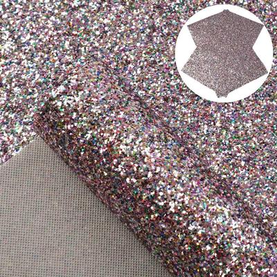 20*34cm Chunky Glitter Faux Synthetic Leather Sheets Patchwo