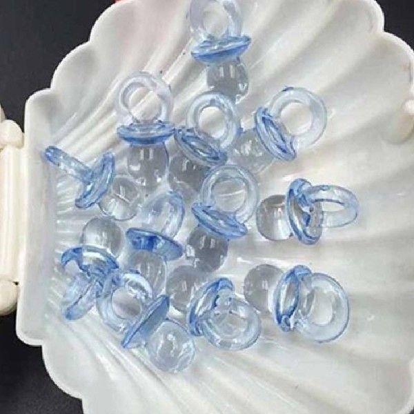 2022 New 50Pcs/set Clear Acrylic Mini Pacifiers Baby Shower