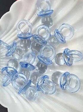 2022 New 50Pcs/set Clear Acrylic Mini Pacifiers Baby Shower