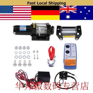 4000lbs Electric Winch Cable Pull Motor Winch Kit Set Auto L