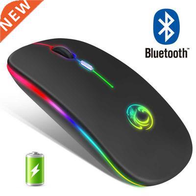 Wireless Mouse RGB Bluetooth Computer Mouse Gaming Silent Re
