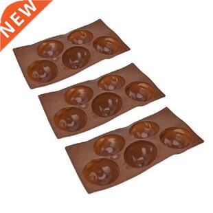DIY Chocolate Molds Round Shape 5 Holes Silicone Baking