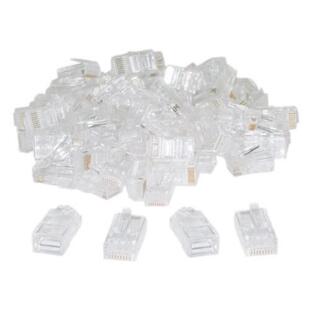 WholeOne bag 100pcs RJ45 CAT5 E (8P8C) Crip Connector Solid