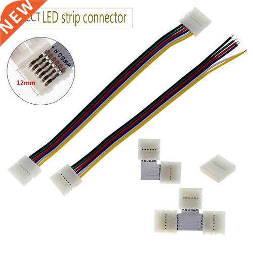 6Pin LED Strip Connector 12mm for 5050 RGBCCT LED Strip Free
