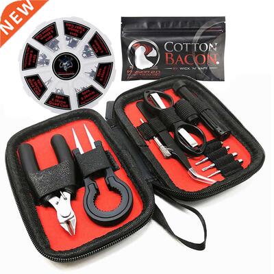 Vape Tool Set Bag Prebuilt Coil Vape Cotton Wire Coil Jig Wi