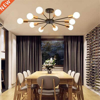 Metal Retro Industrial Flush Mount Ceiling Light without