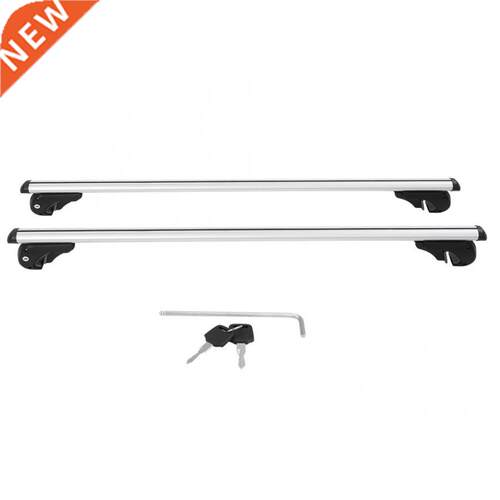130cm Aluminum Alloy Universal Silver Car Roof Rack Cross Ba