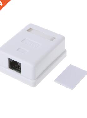 Cat6 RJ45 8P8C UTP Unshielded Single Port Desktop Mount Box
