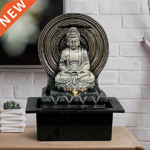 Southeast Asia Buddha Statue Desktop Water Fountain Lucky图片