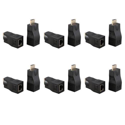 6X 4K 3D HDMI 1.4 30M Extender to RJ45 Over Cat 5E/6 Network