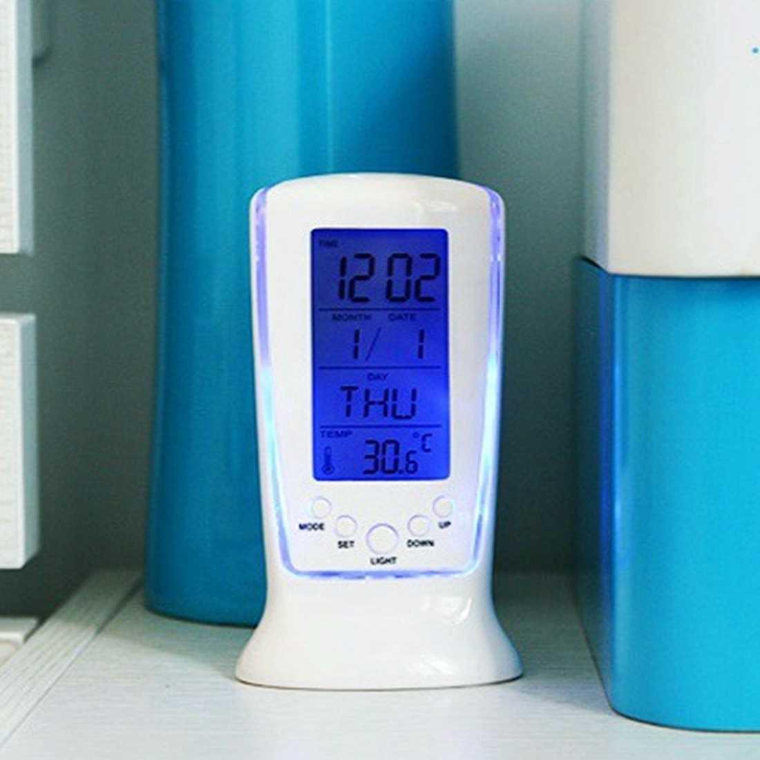 Led Luminou Snooze Ray Light Calendar Dawdler Alarm Clocks T