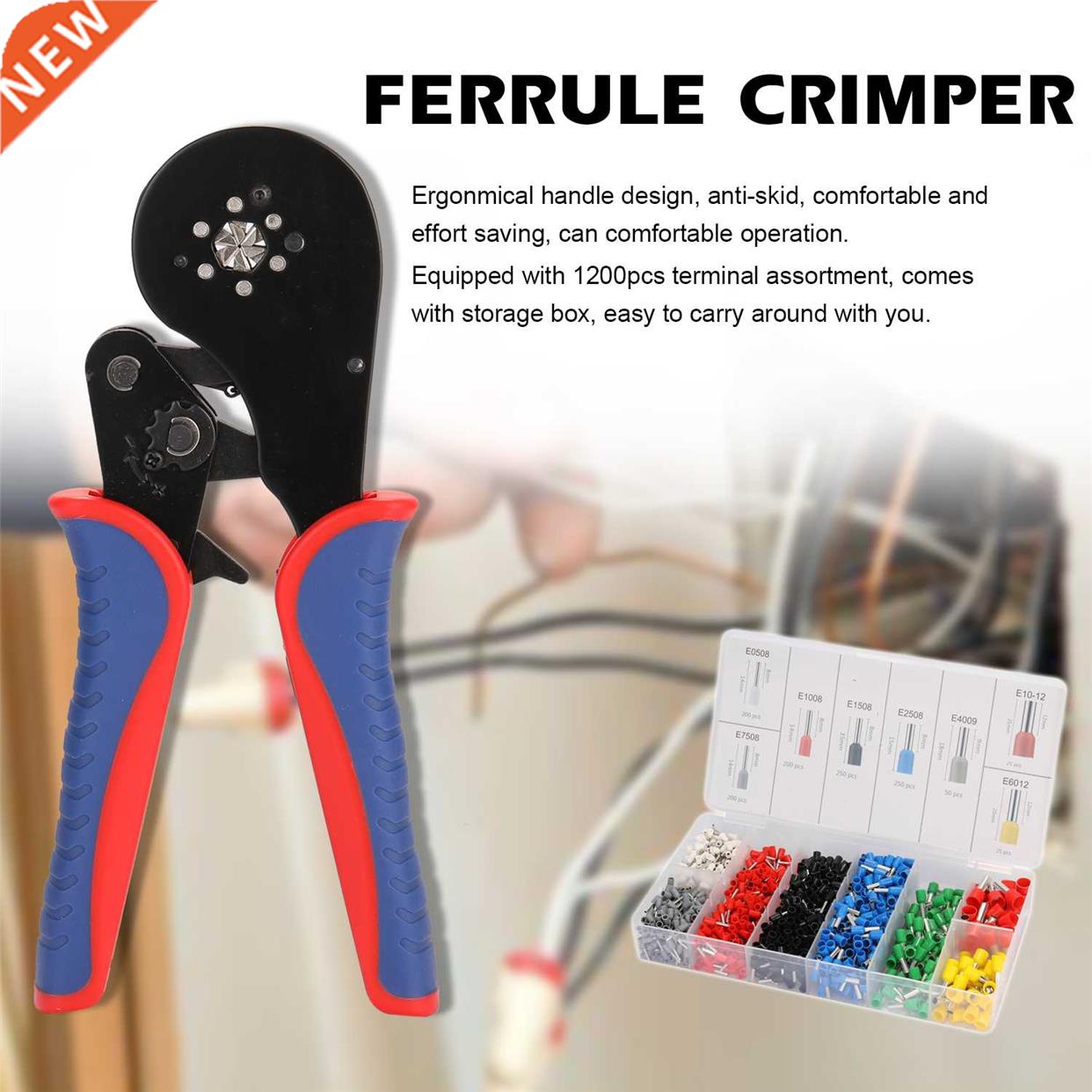 HSC8 16-6 0.08-16m㎡ Ferrule Crimping Tool Kit High Hardness