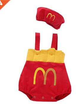 Newborn Infant Baby Girls boys French fries set Cotton Off S