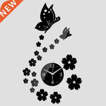 new hot acrylic clocks watch wall clock modern design 3d cry
