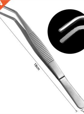 12.5/14/16/18 cm Stainless Steel Tweezers with Curved Pointe