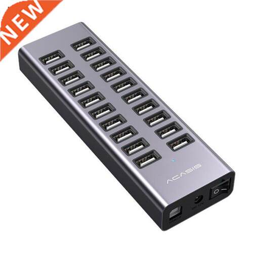 20 Port Multi USB 2.0 Hub High Speed Data Transfer Fast Char