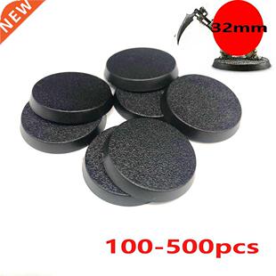 32mm Gamng Mnatures Plastc Round Bases for Wargames 100