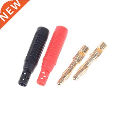 4Pcs(2 red and 2 black) 3.5 Audio Plug Adaptor DIY Solderin