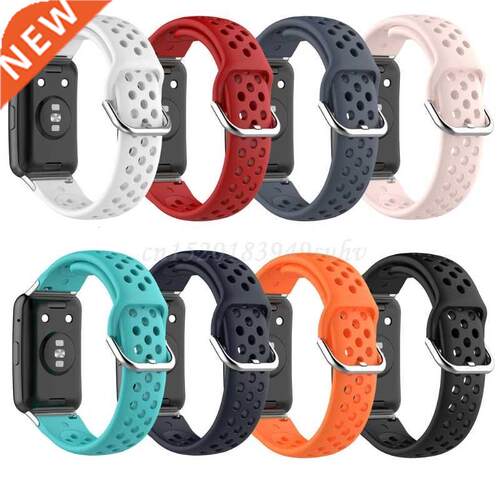 Breathable Replacement Silicone Wrist Sport Strap Watch Band
