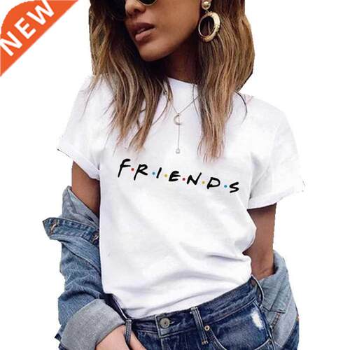 Friends Printing T Shirt Summer Women Short Sleeve Leisure T