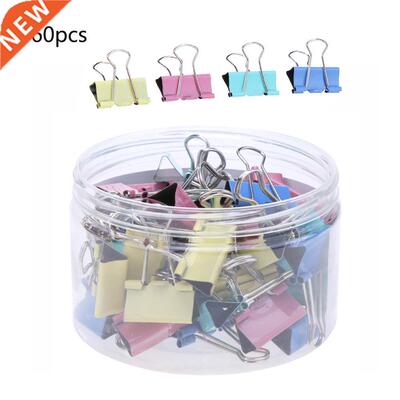 60PCS/lot 15mm Colorful Metal Binder Clips Office Stationery