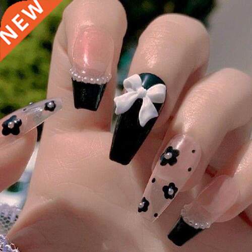 50Pcs/Set Nail Ornament Engraved 3D Effect Mini Bowknot