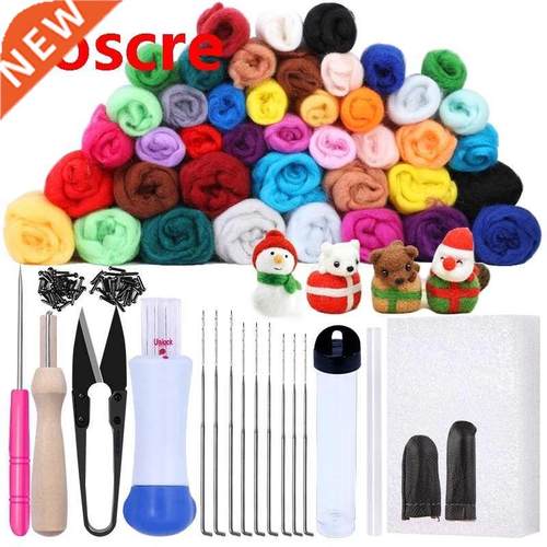 16/25 Color Needle Felting Kit Wool Felting Tools Handmade