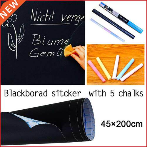 Blackboard Vinyl Peel and Stick Self Adhesive Chalkboard Wal