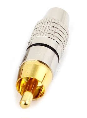 4 x RCA Male Plug Non Solder Audio Video Locking Adapter Con