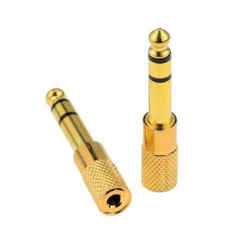 1pc Jack 6.5 mm to .5 mm Audio Adapter 6.5 6.5mm Male to