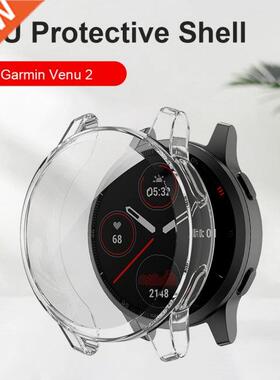 Plating Protective Case For Garmin Venu 2 Smart Watch Protec