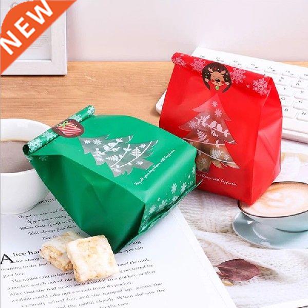 50Pcs 9.5 x 20x7cm Kraft Craft Christmas Gift Bags Xms Gift