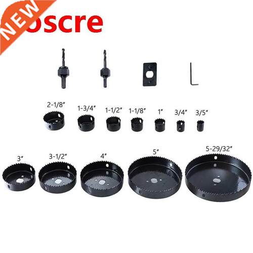 19pcs Hole Saw Cutting Set Kit Drilling Tool Wood Metal Cutt