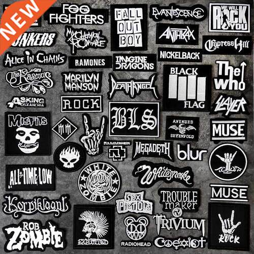 BAND  Embroidery Patch Applique Clothes Ironing Sewing Su