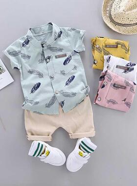 Children Clothes 2pcs Toddler Kids Boys Summer Outfits Holid