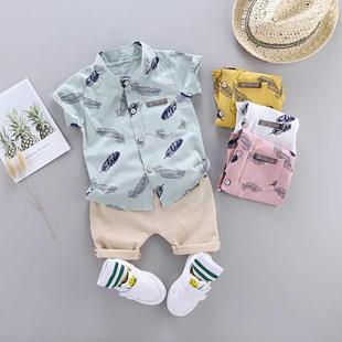 Children Clothes 2pcs Toddler Kids Boys Summer Outfits Holid