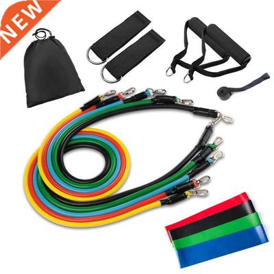 Tube Resistance Bands Set with Attached Handles Door Anchor