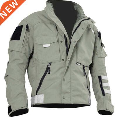 Plus Size Military Tactical Jacket Men Waterproof Multifunct