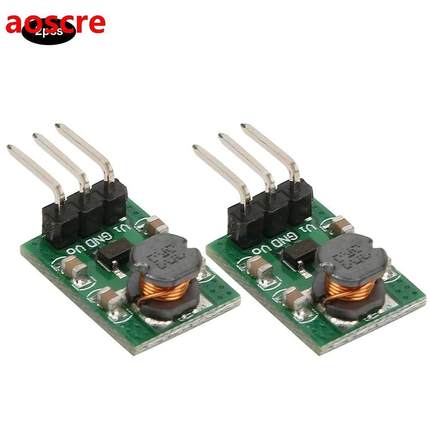 2Pcs ep Down Module DC-DC Input 3.3-5.5V to 3.3V 18650 Lit
