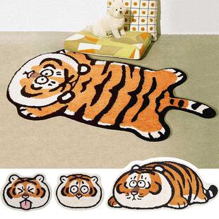 Cute Tiger Rug Children Room Cartoon Carpet Plush Thick Floo