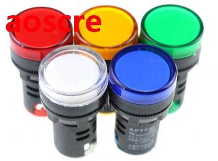 Indicator AD16-22DS AC380 LED signal lamp Red/Green/Huang/Bl