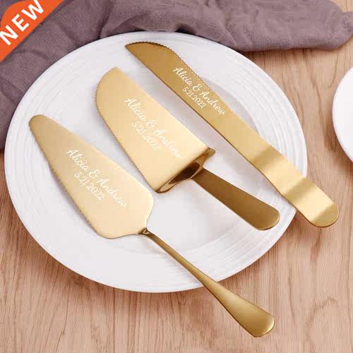 3pcs/Set Personalized Pastry Stainless Steel Wedding Cake Kn