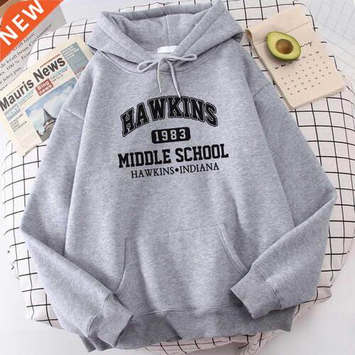 Letters School 1993 Printing Hoodie 2021 Spring Winter Warm