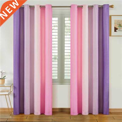 Blackout Curtains for Living Room Gradient Tulle Sheer Curta