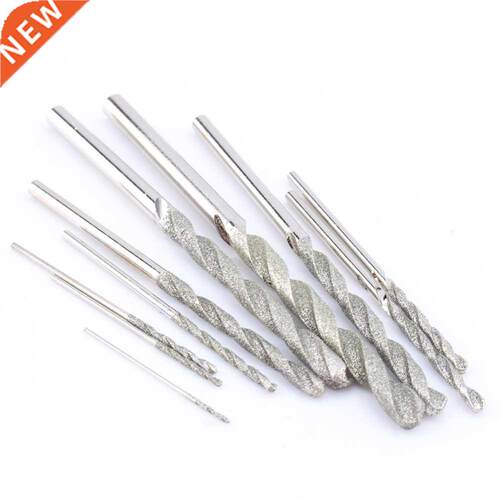10Pc DMD Tipped Bit Set Twist Bits For Glass Tile Stone 0.8-